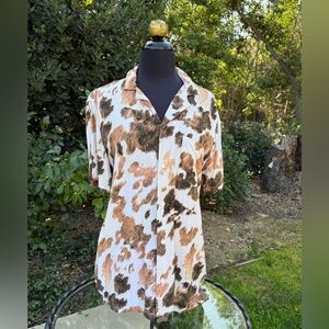Weworewhat Ikat print button-down shirt - size S